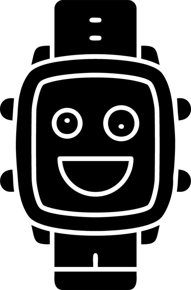Crazy expression solid watch dial vector