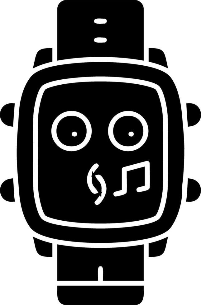 Whistle face solid watch dial vector