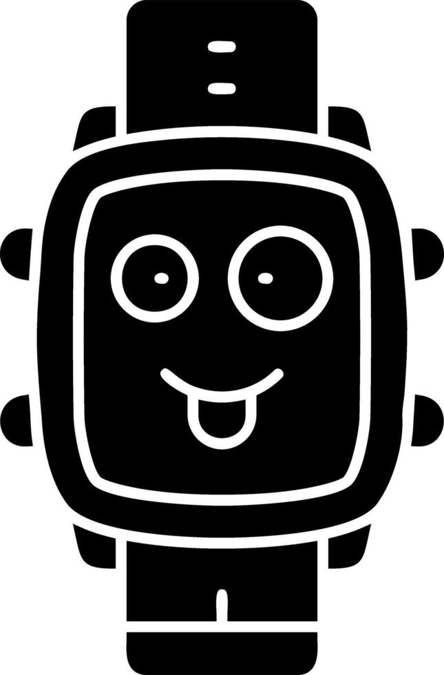 Silly look solid watch dial design vector