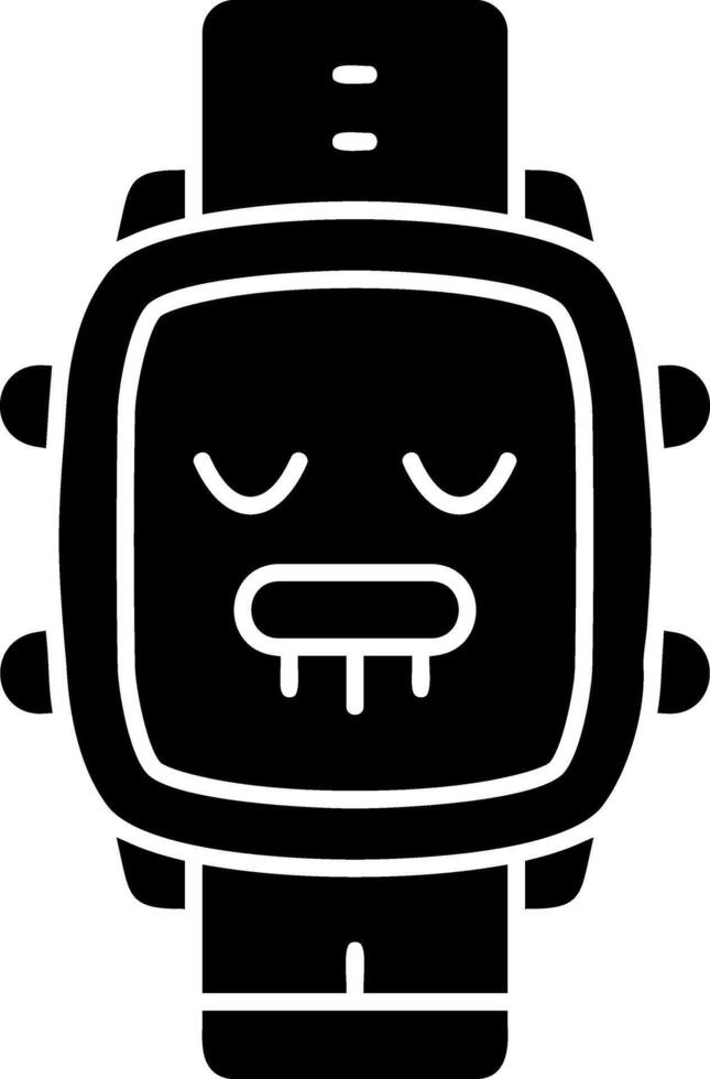 Drooling expression solid dial vector