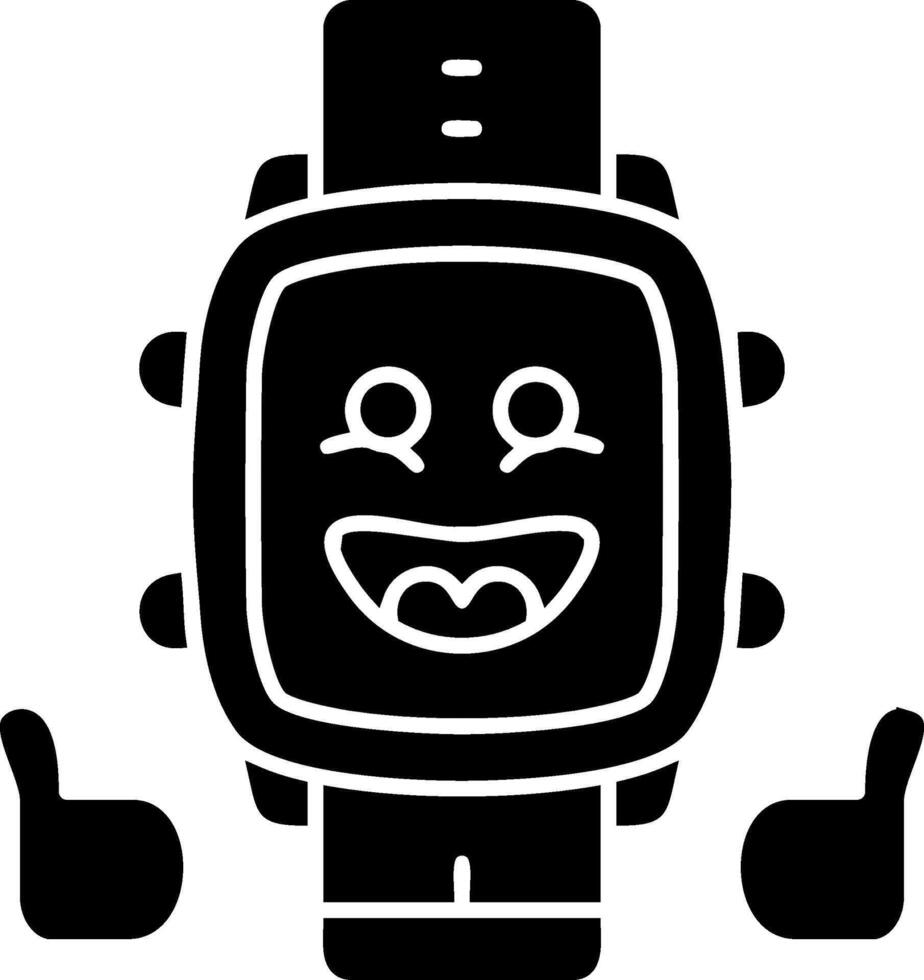 Sportive face solid dial watch design vector