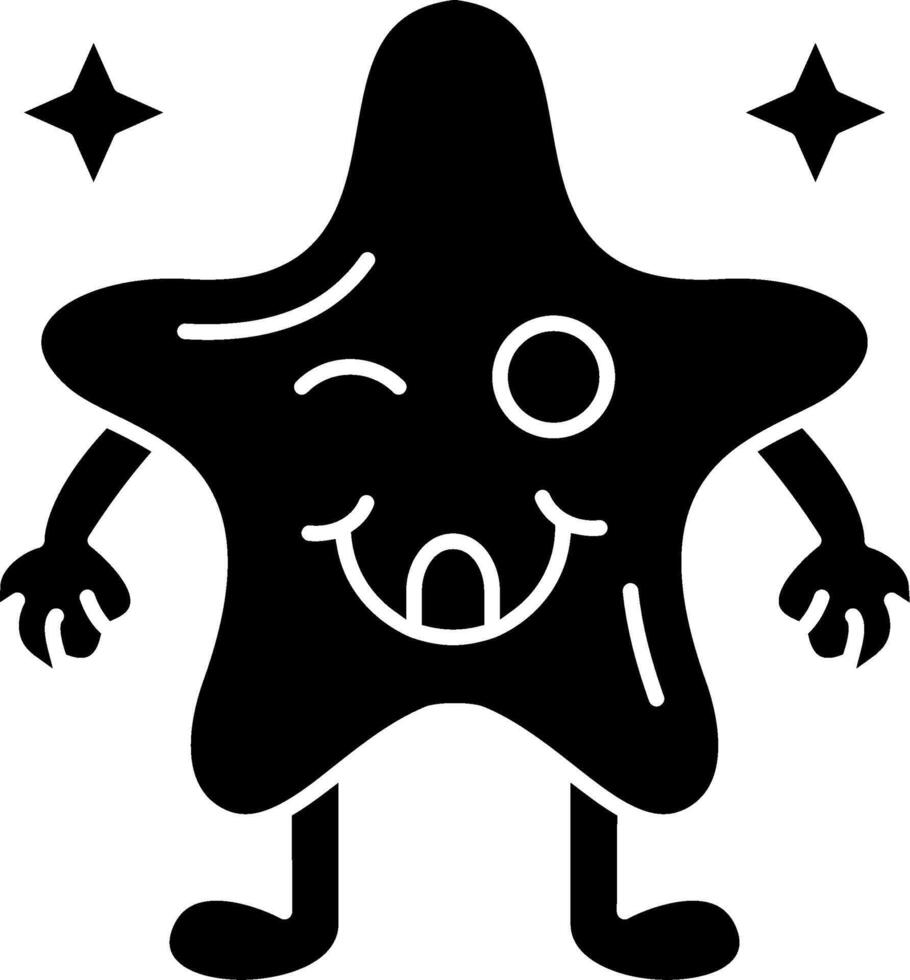 Yummy delicious emoji solid icon vector
