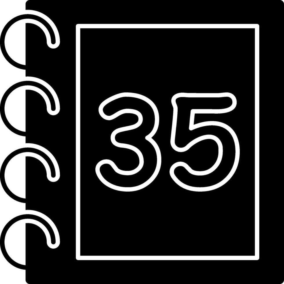Solid Thirty Five Flat Count Artwork vector