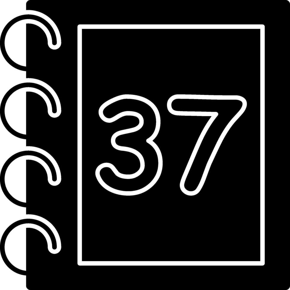 Solid Thirty Seven Solid Count Graphic vector