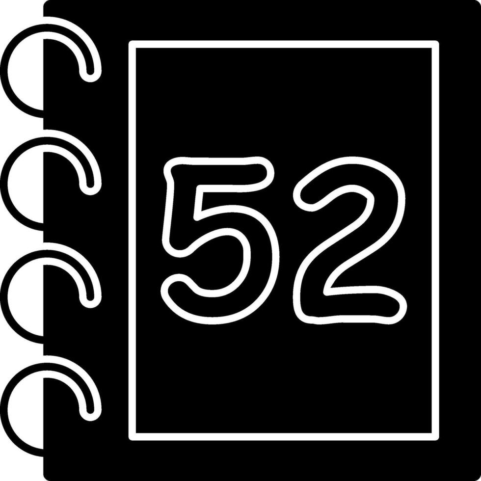 Solid Fifty Two Solid Graphic vector