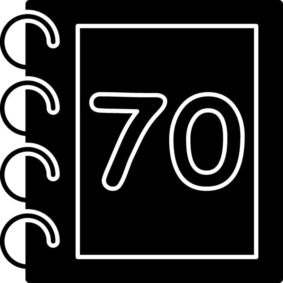 Solid Seventy Bold Flat vector