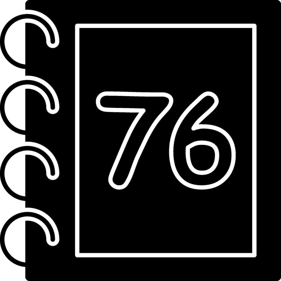 Solid Seventy Six Bold Flat vector