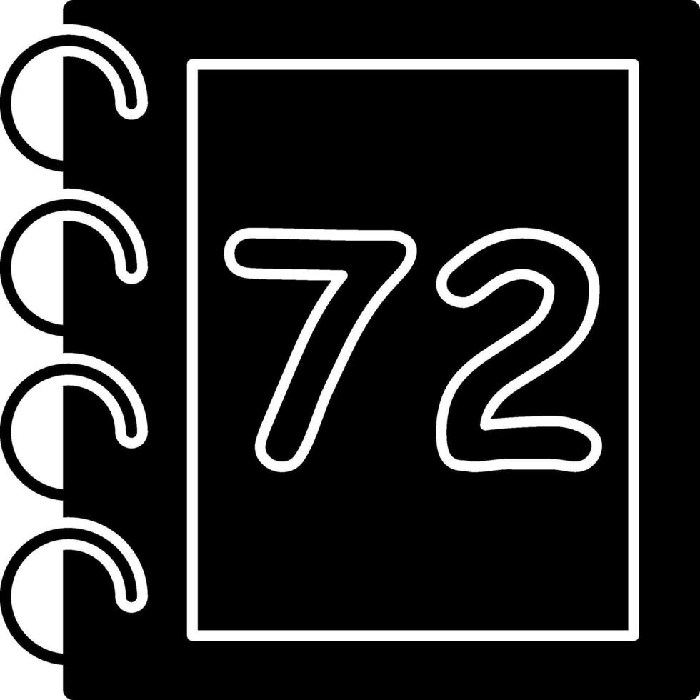 Solid Seventy Two Flat Illustration Art vector