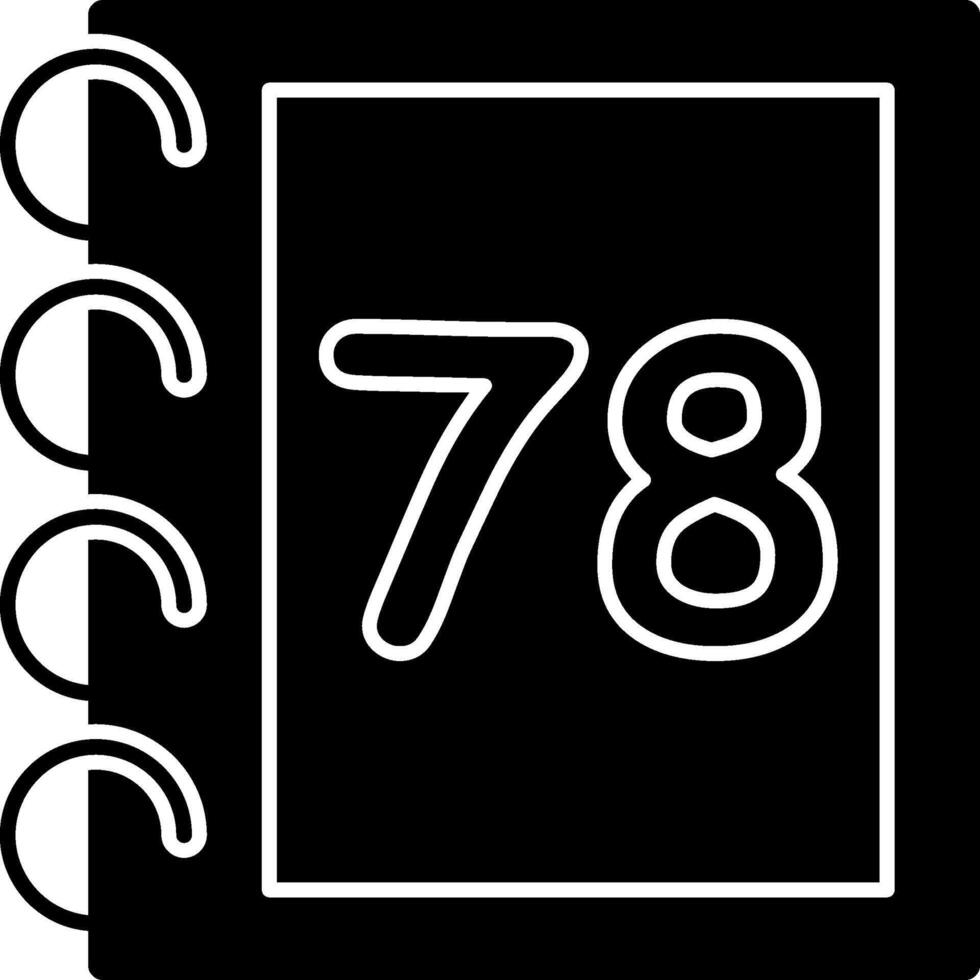 Solid Seventy Eight Solid Graphic Illustration vector