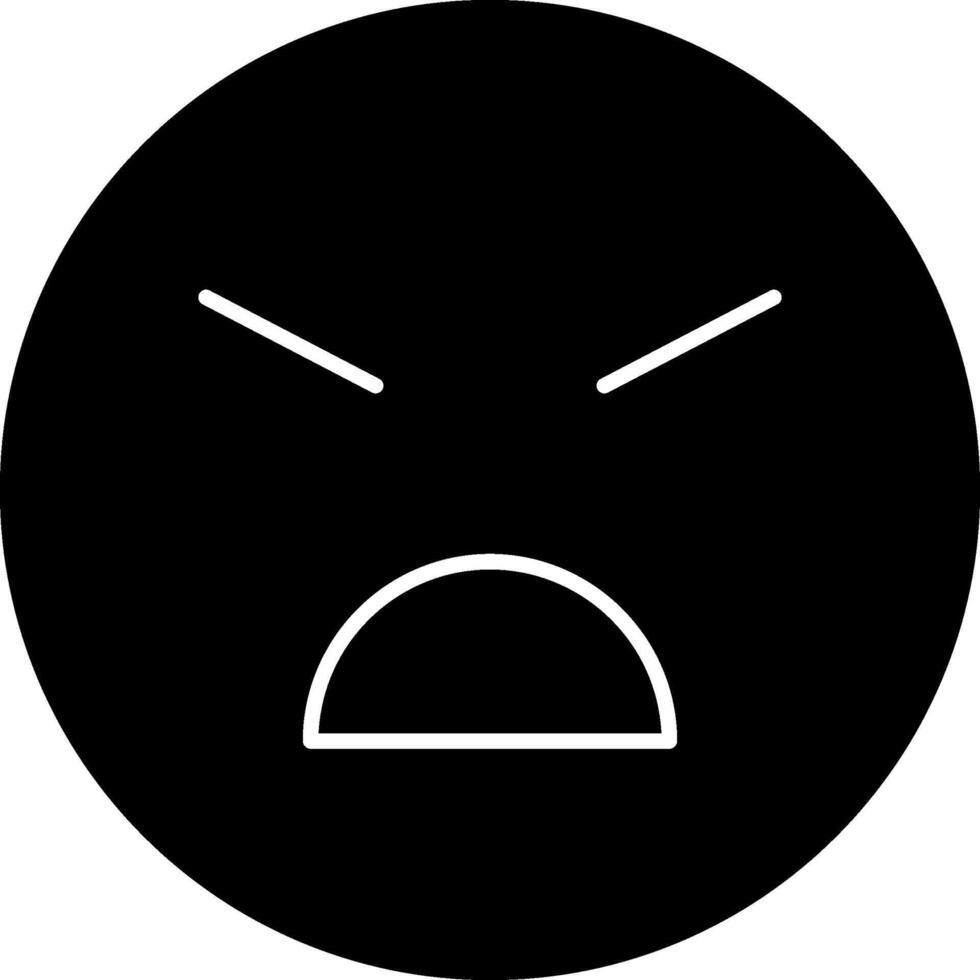 Persevering Face Emoji Solid Icon vector