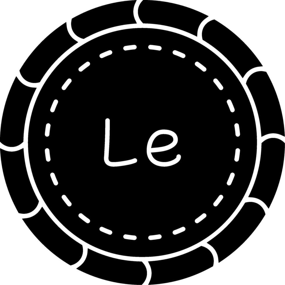 Leone coin solid Sierra Leone currency vector