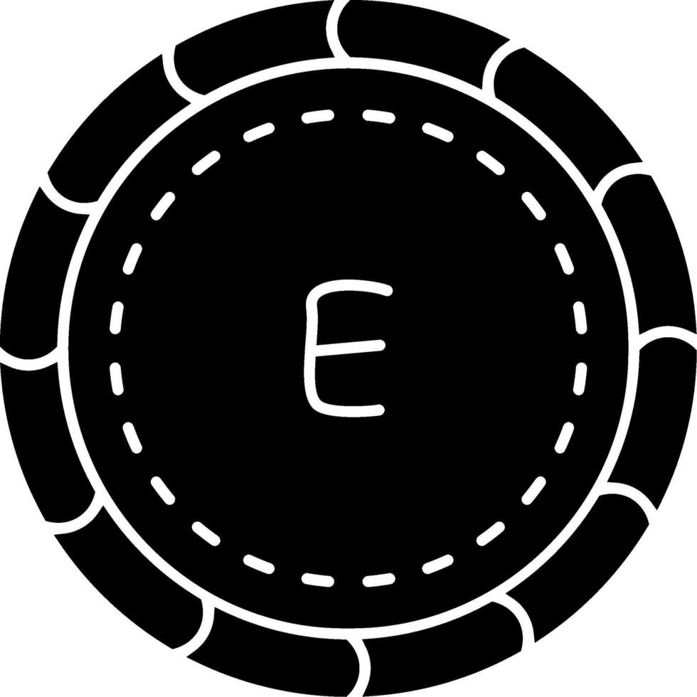 Lilangeni coin solid Eswatini currency icon vector