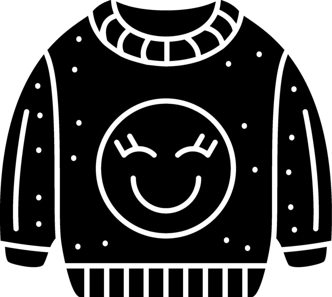 Happiness Emoji Sweatshirt With Joy Expression Solid vector