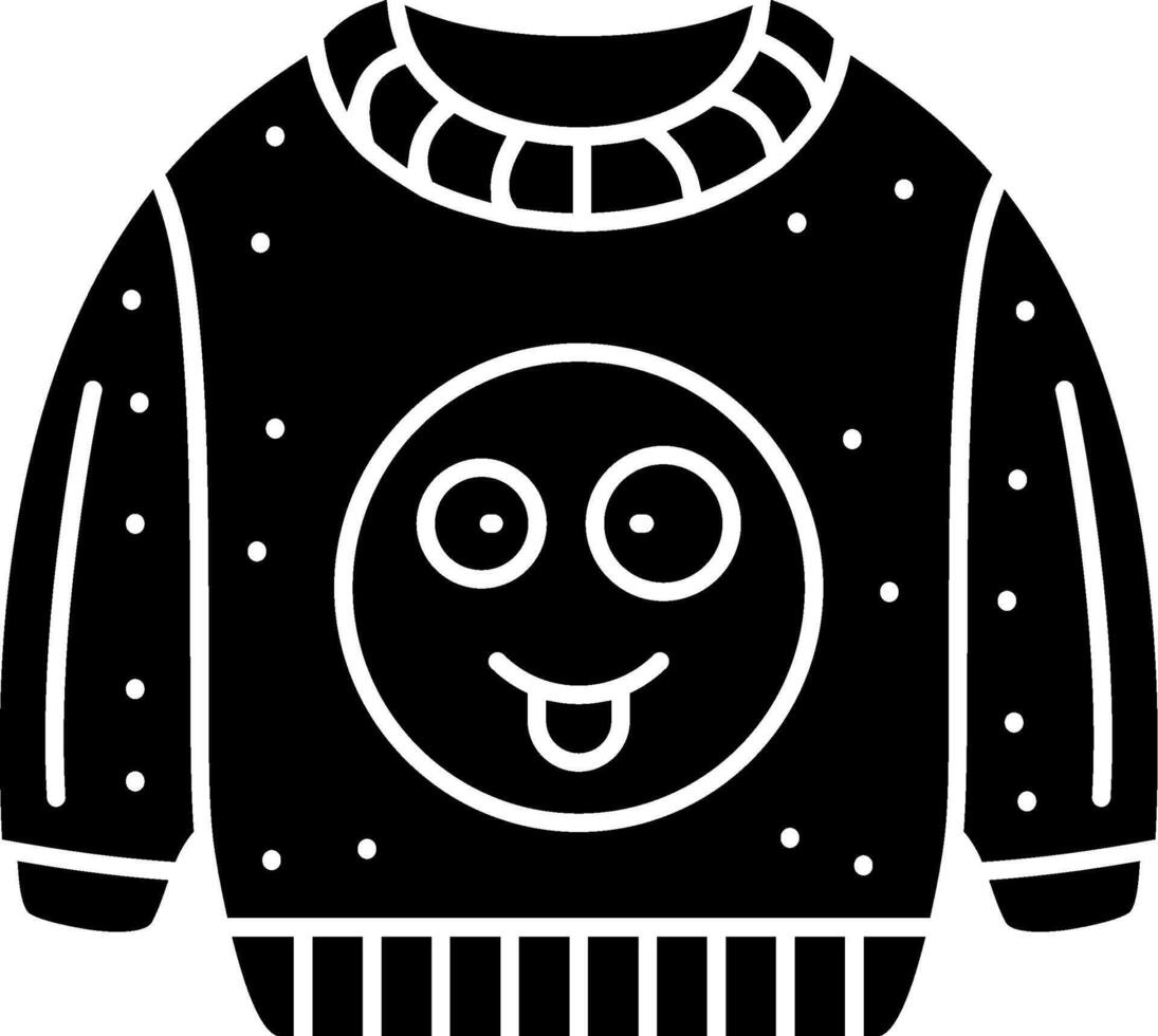 Silly Face Emoji Sweatshirt Solid vector