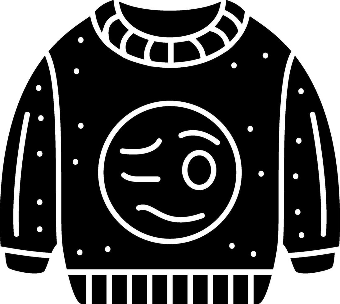 Woozy Face Emoji Sweatshirt Dizzy Look Solid vector