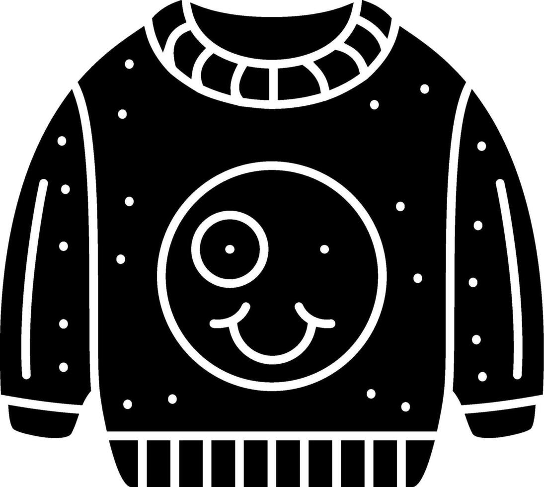 Zany Face Emoji Sweatshirt Crazy Expression Solid vector