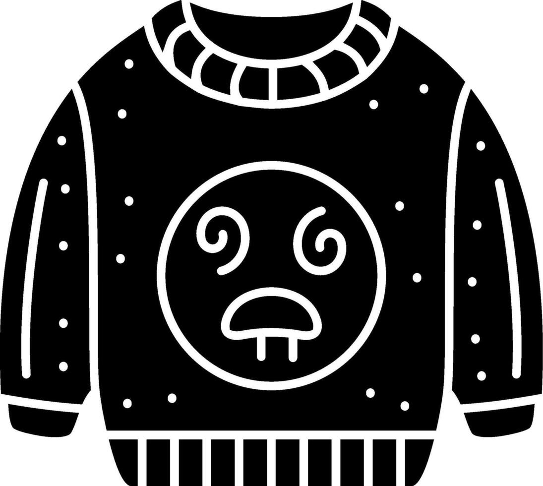 Dazed Face Emoji Sweatshirt With Blur Solid vector