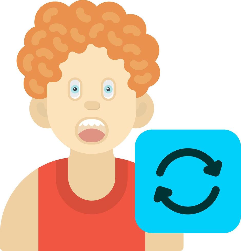 Recycle Symbol Icon for Boys Awareness vector