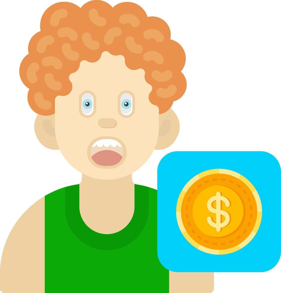 Dollar Icon for Boys Financial Games vector