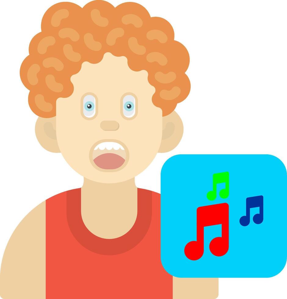 Music Icon for Boys Audio Playlist vector