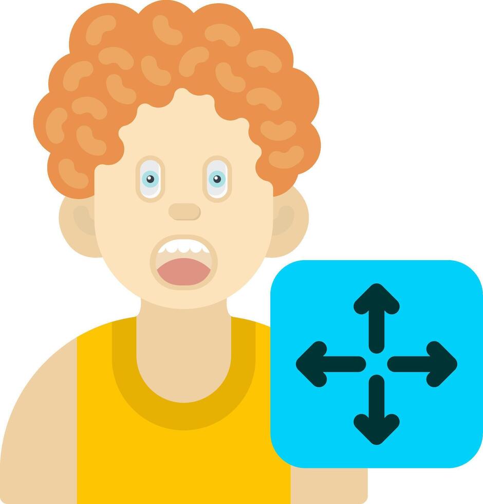 Move Icon for Boys Swipe Action vector