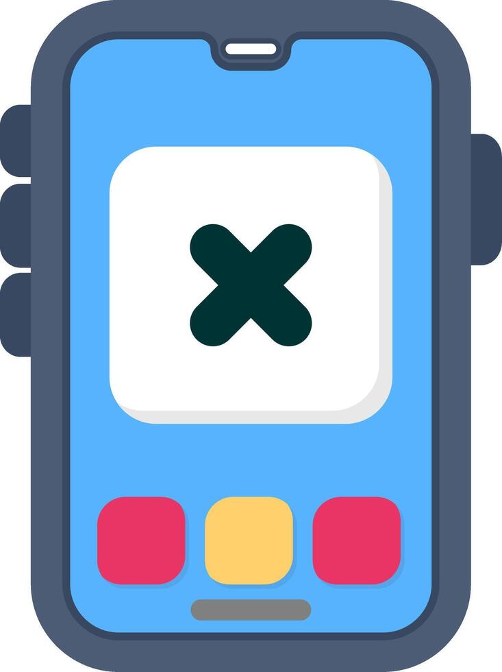 Colourful multiply icon for math or calculator app vector