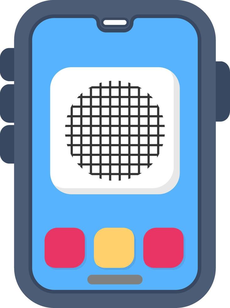 Colourful grid icon for application layout display vector