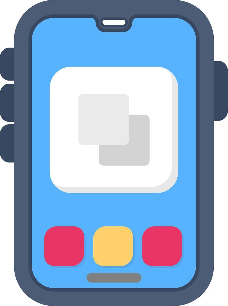 Colourful copy icon for duplication and clipboard vector
