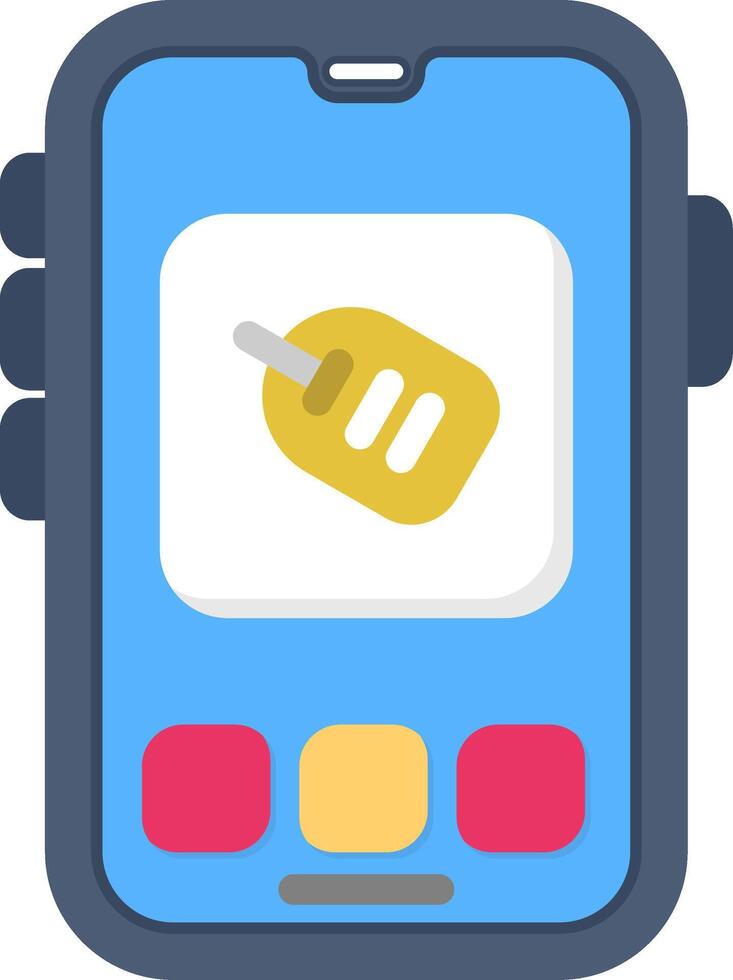 Colourful tag icon for labels or price details vector