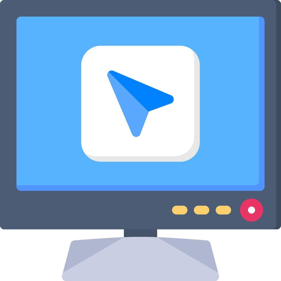Navigation Arrow Icon for Smart TV Menu Control vector