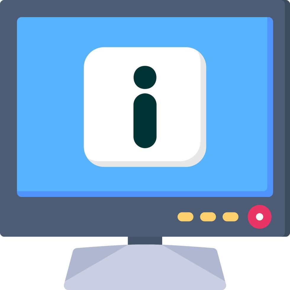 Info Icon for Smart TV Tips and Details vector