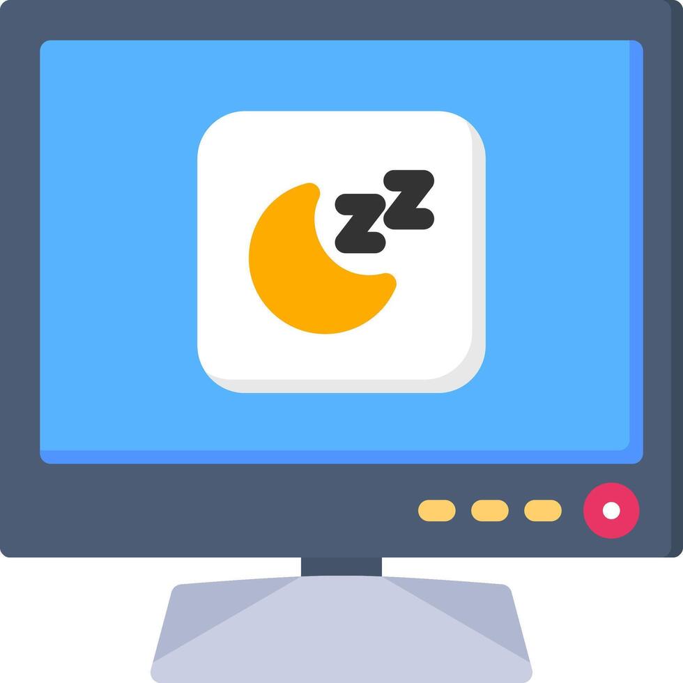 Sleep Icon for Smart TV Standby Mode vector