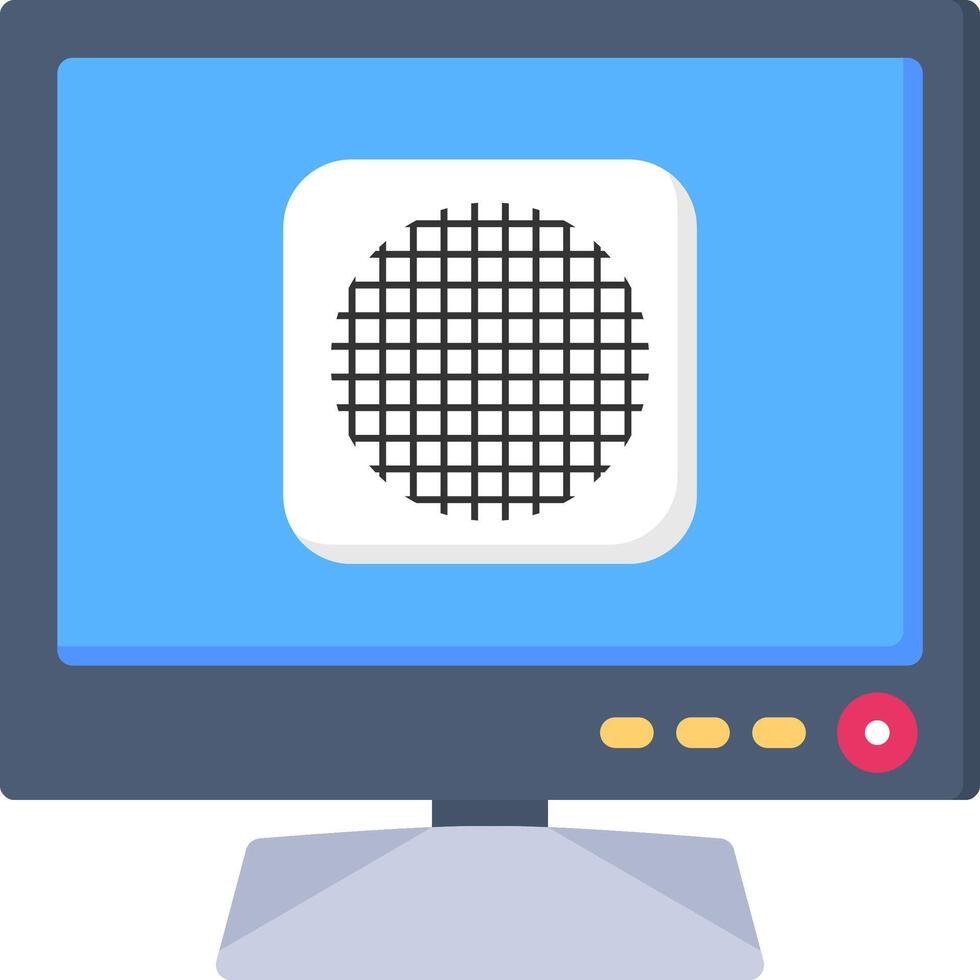 Grid Icon for Smart TV App Layout vector