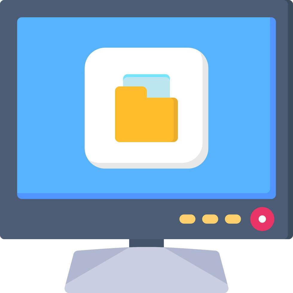 Folder Icon for Smart TV File Organizer vector