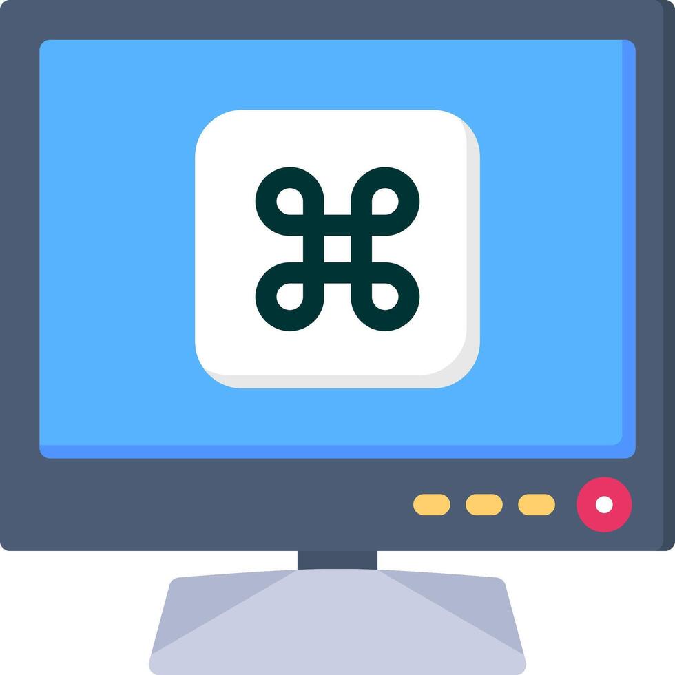Smart TV Command Icon for Advanced Control vector