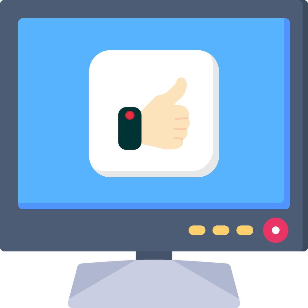Smart TV Like Icon for Favourite Shows vector