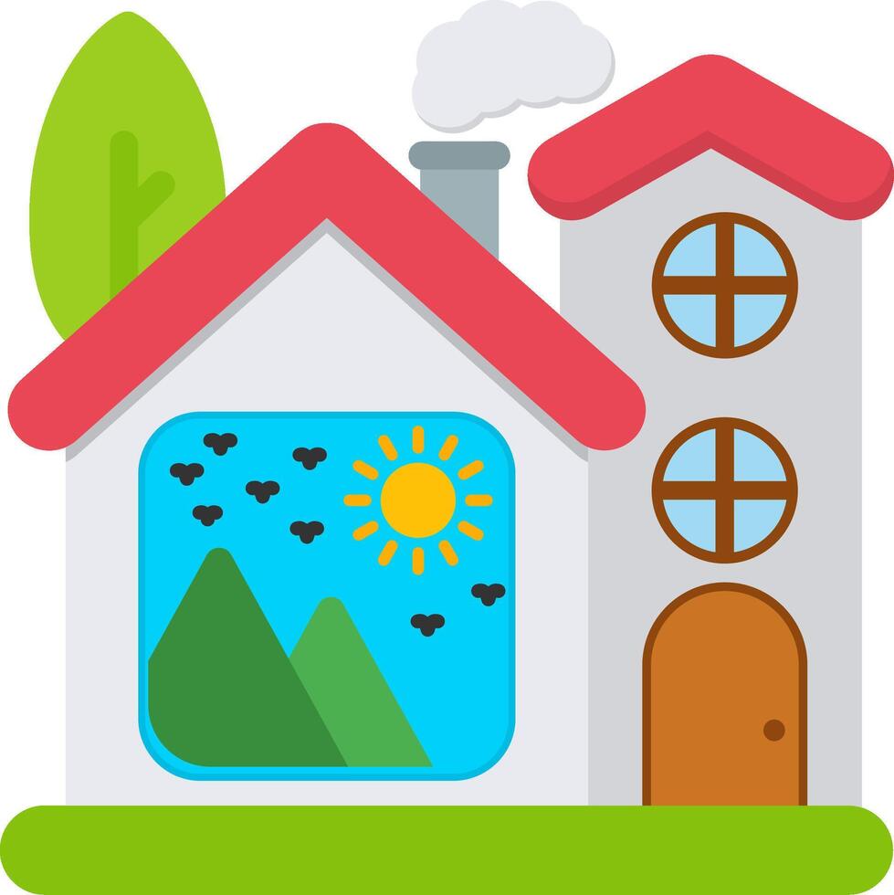 Colorful Photo Storage Icon for Smart Home vector