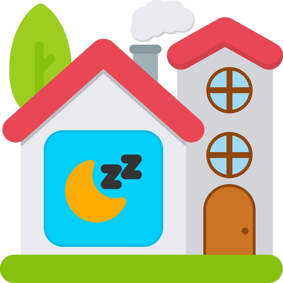 Sleep Mode Icon for Smart Bedroom Devices vector