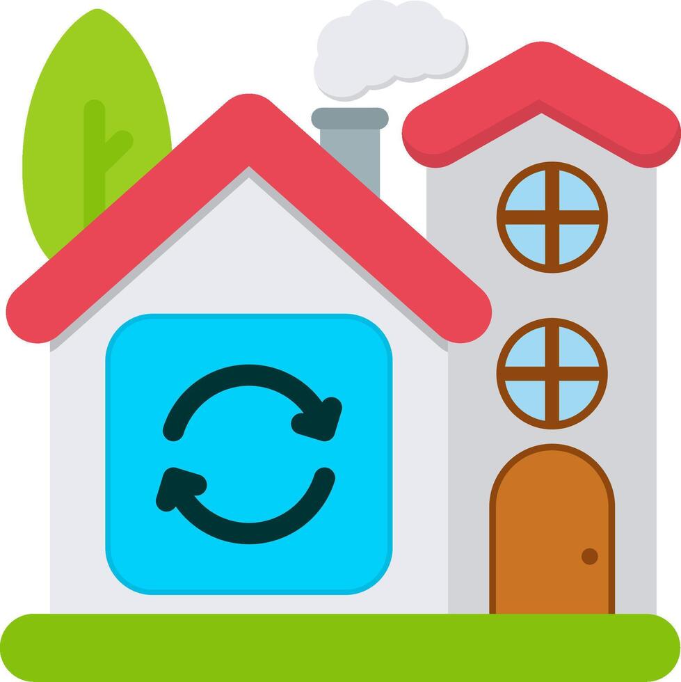 Smart Recycle Icon for Waste Management System vector