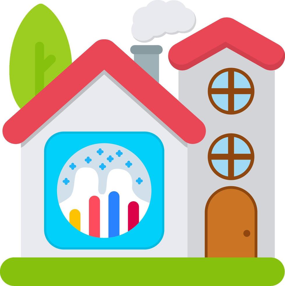 Graph Icon for Smart Home Energy Usage vector