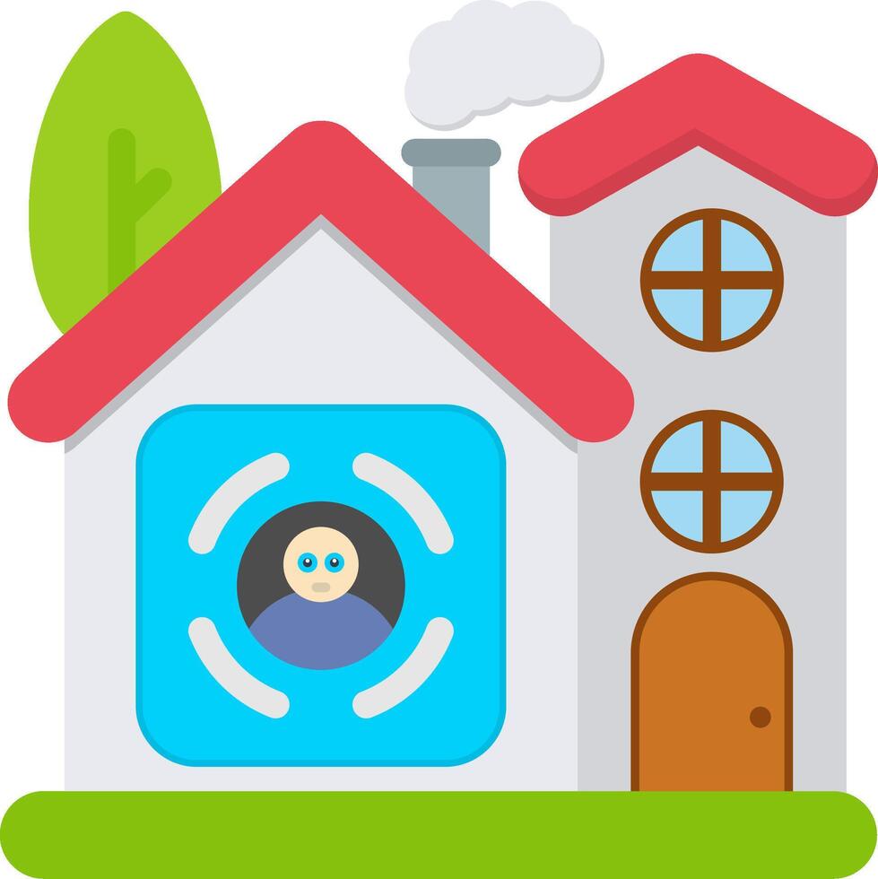 Face ID Icon for Smart Home Security vector