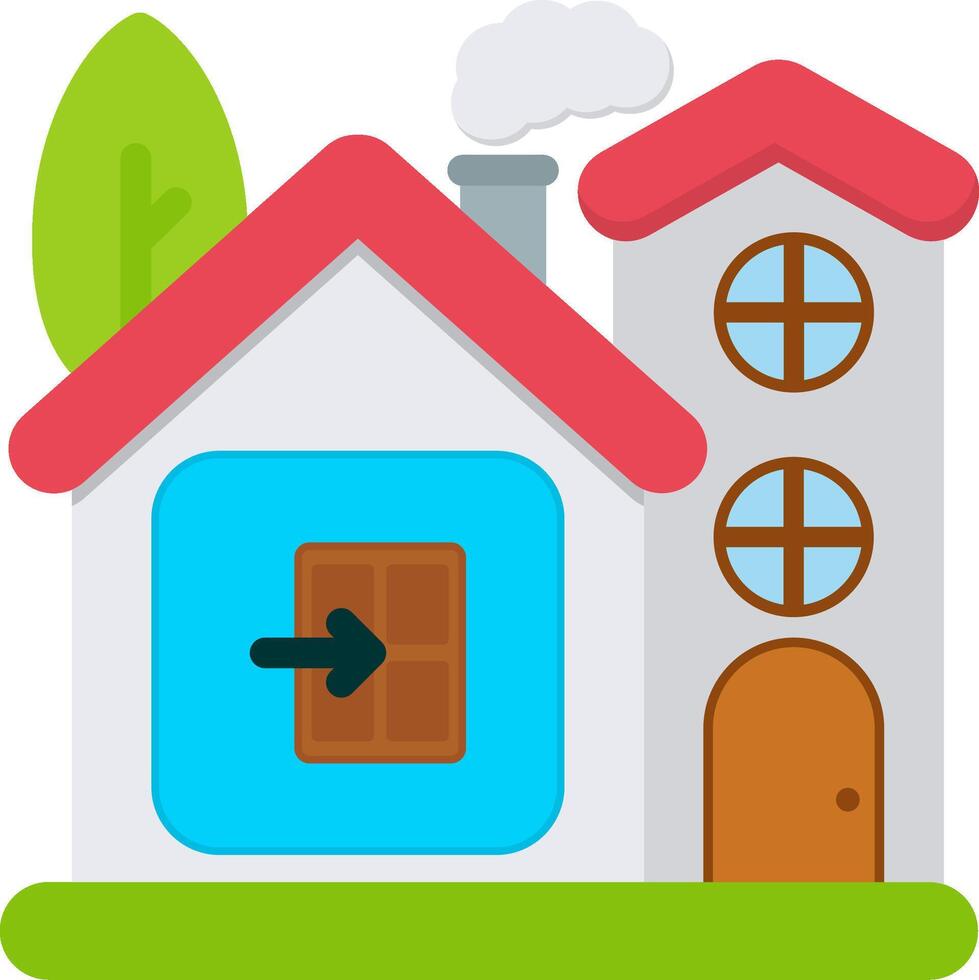 Exit Icon for Logging Out of Smart Control vector