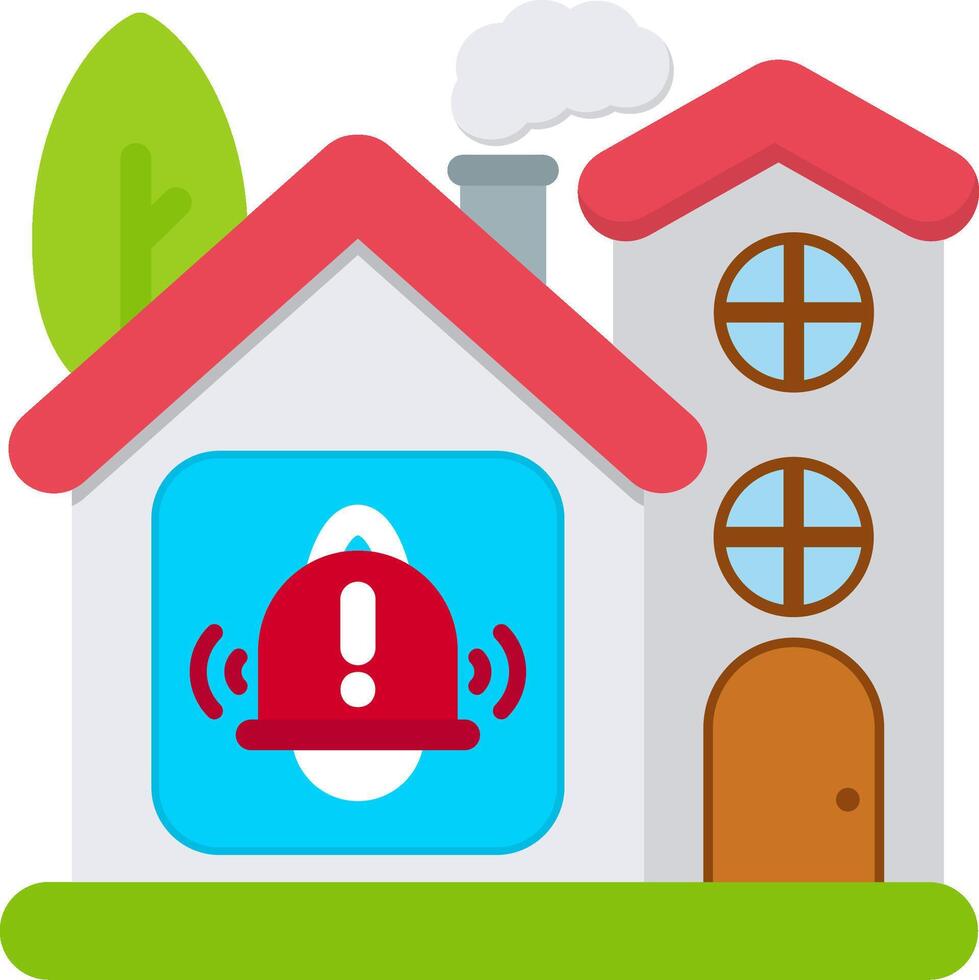 Alarm Icon for Home Security Notification vector