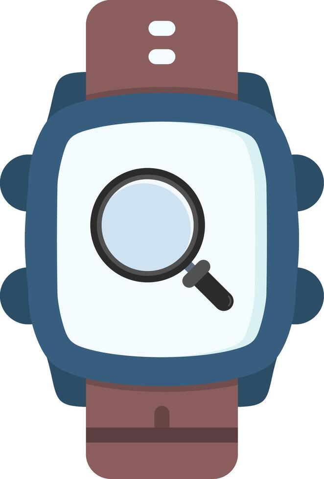 Search Icon for Smartwatch Online Browsing Tool vector