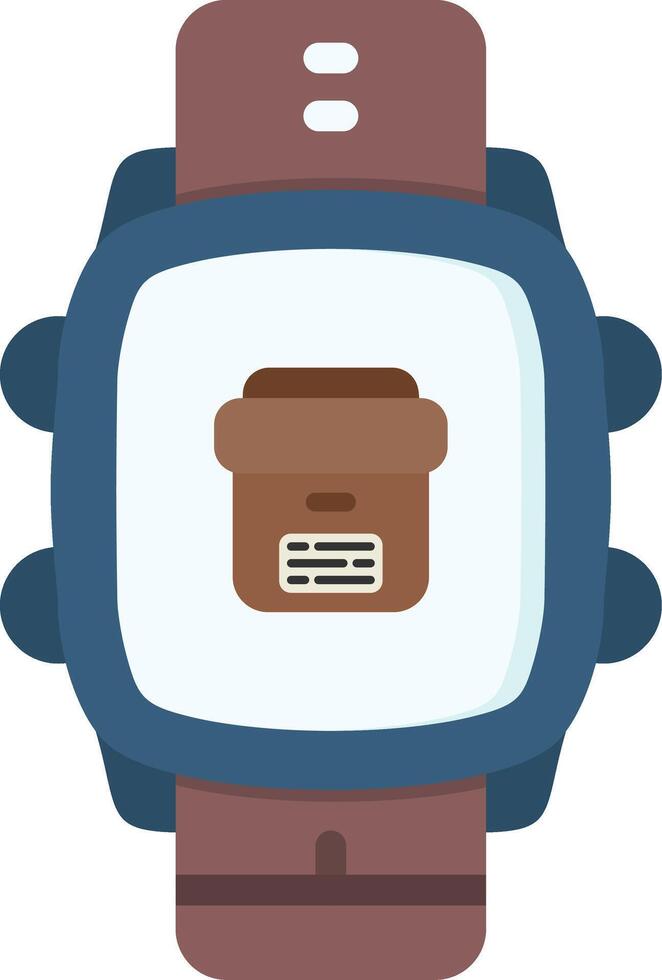 Archive Icon Design for Smartwatch Data Storage vector