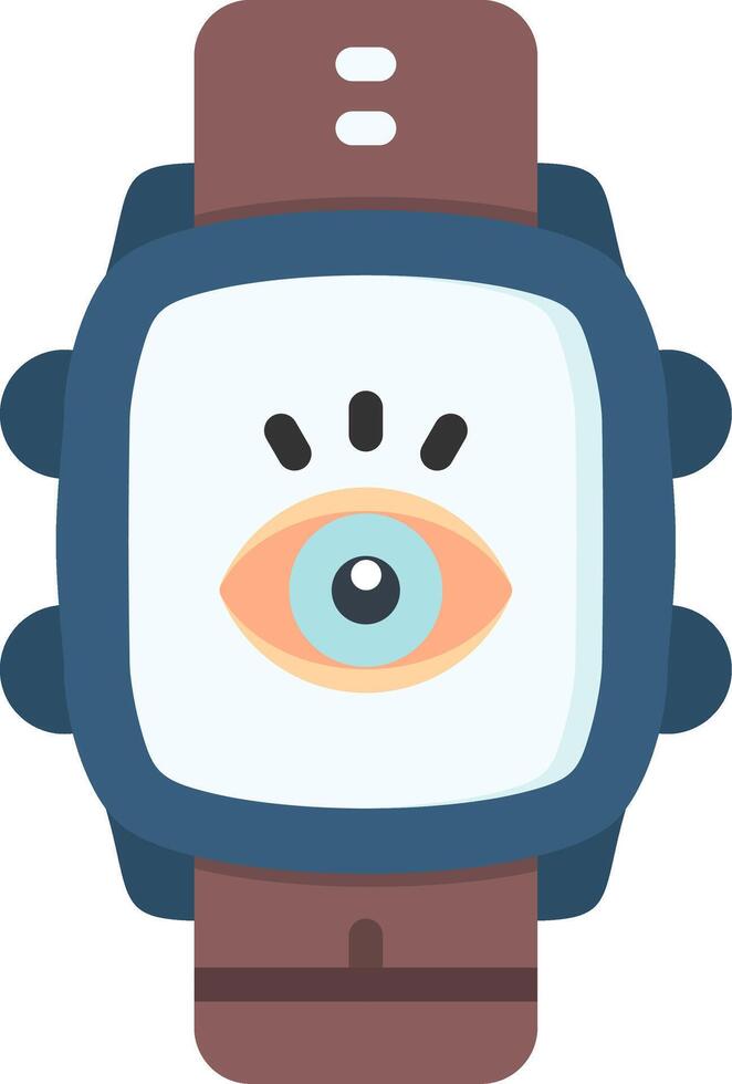View Icon in Smartwatch App in Colorful Style vector
