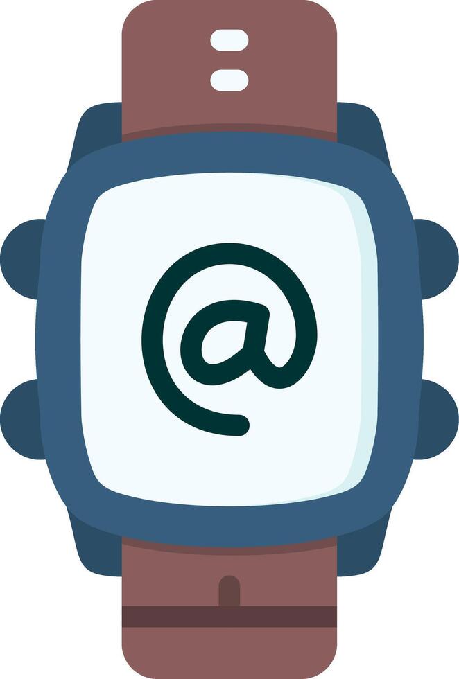 At Symbol Icon for Smartwatch Email or Contact Feature vector