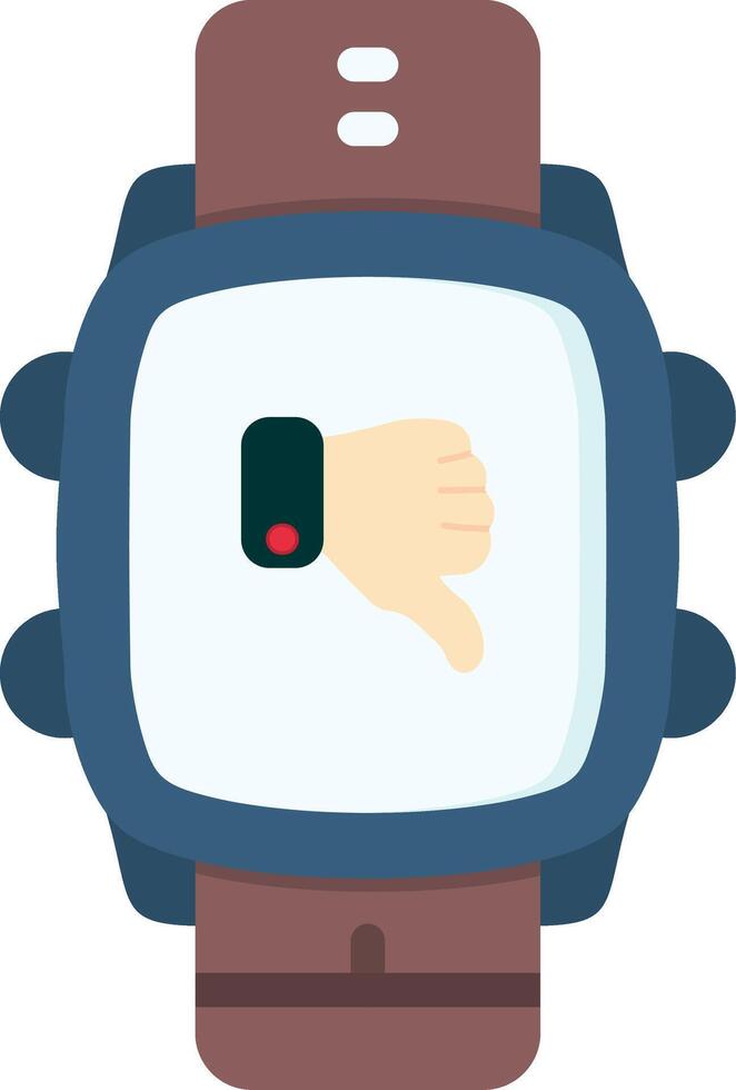 Dislike Icon for Smartwatch Feedback Feature vector