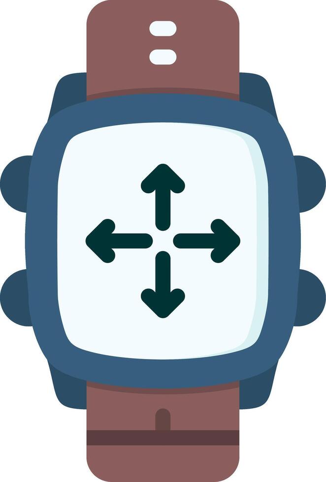 Move Icon in Colorful Style for Smartwatch Activity Log vector