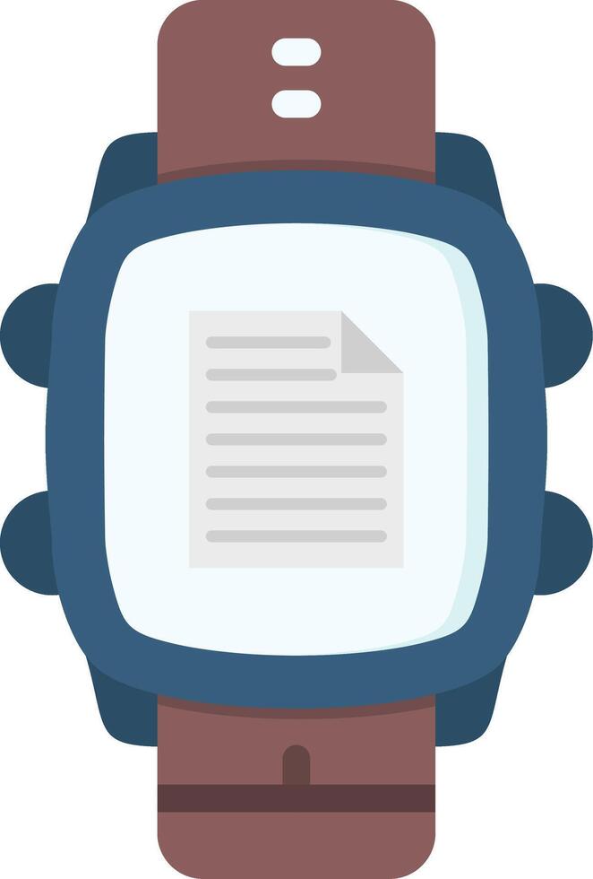 File Icon in Smartwatch Manager with Bright Colors vector